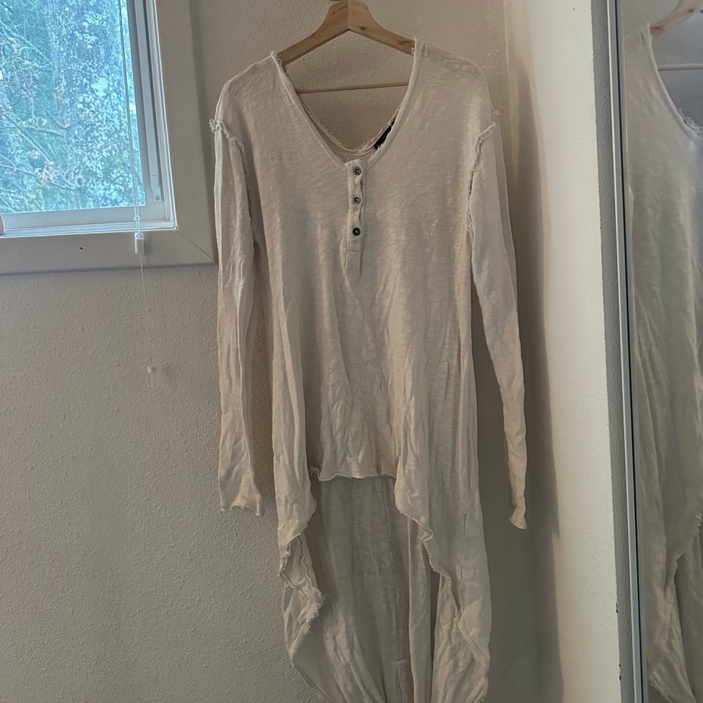 Truly Madly Deeply Cream Tunic Top